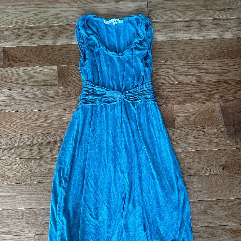 Max Studio Blue Strapless Dress